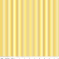 SALE Mustard Yellow and White 1/8 Eighth Inch Stripe - Riley Blake Designs - Quilting Cotton Fabric