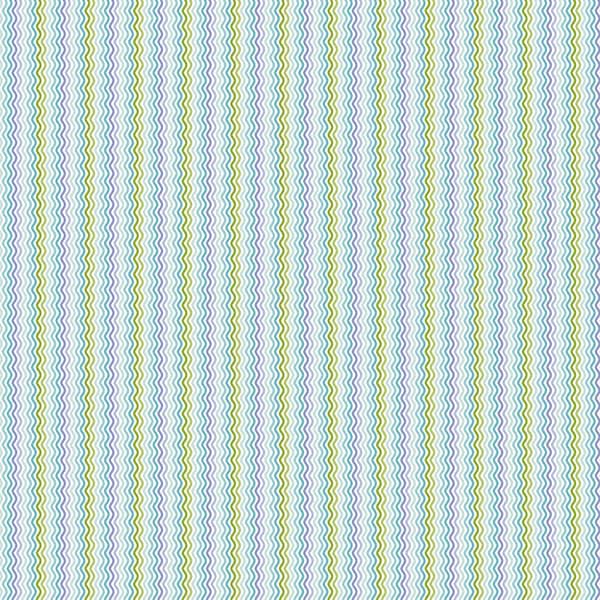 Easter Garden Ric Rac Stripe 31629 Multi X - QT Fabrics - Wavy Lines Waves - Quilting Cotton Fabric