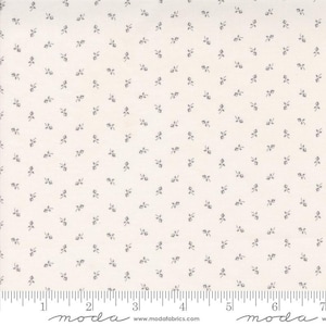 Itty Bitty Background Gatherings Tiny 49282 Grey - Moda Fabrics - Small Flowers Floral Blossoms - Quilting Cotton Fabric