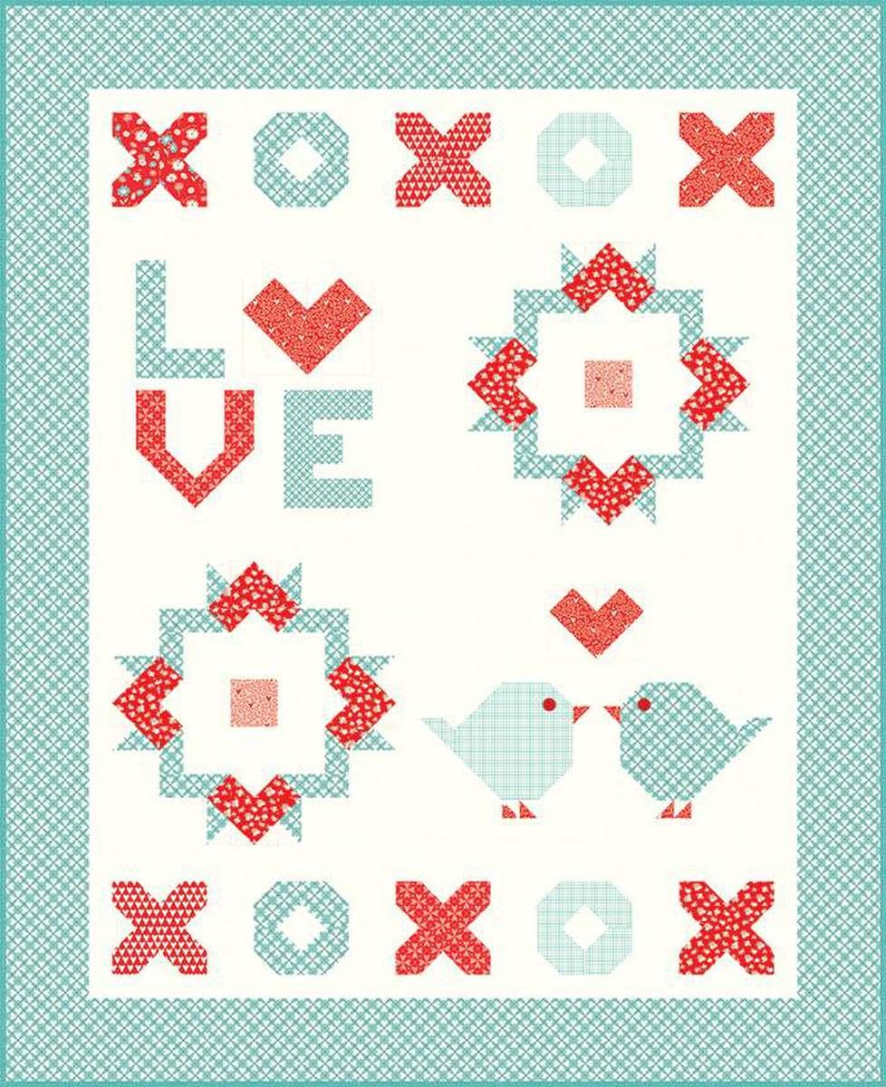 SALE Nothing but Love Quilt PATTERN P157 - Sandy Gervais - Riley Blake ...
