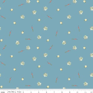 SALE The Tale of Peter Rabbit Veggies C14703 Blue - Riley Blake Designs - Beatrix Potter - Quilting Cotton Fabric - Licensed Product