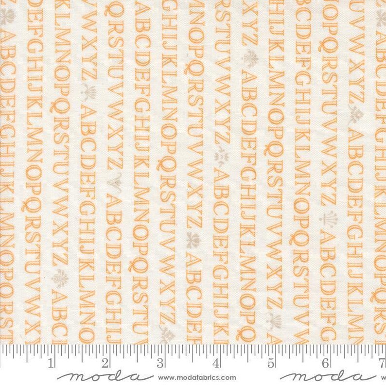 Moda Alphabet Letters SALE Agatha Road Alphabet 35411 Ghost Multi - Moda Fabrics - Words ...