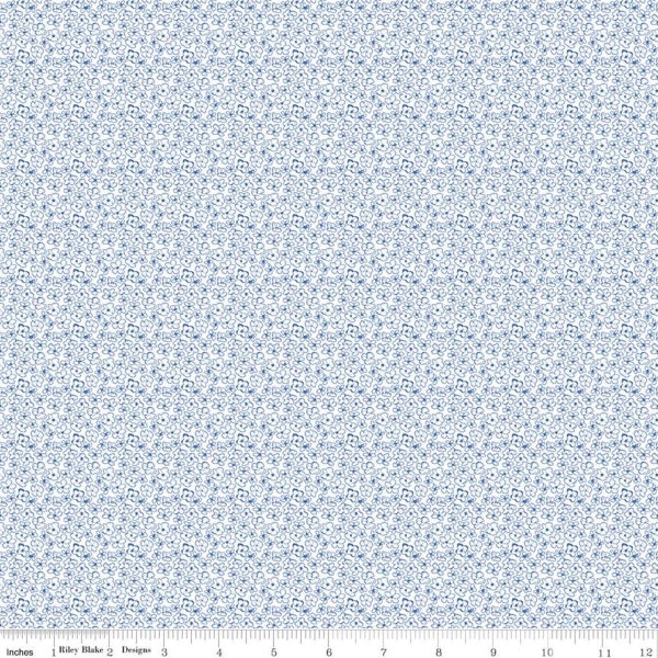 SALE Sunshine and Dewdrops Ditsy C11975 Cloud - Riley Blake Designs - Floral Flowers Off White - Quilting Cotton Fabric