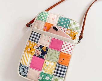 SALE Minki Kim Sun Patch Crossbody Bag Project Quilt PATTERN - Riley Blake Designs - INSTRUCTIONS Only - Zipper Bag Project
