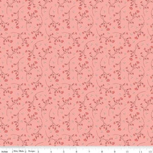 Melody Vines C15144 Apricot - Riley Blake Designs - Floral Flowers Leaves - Quilting Cotton Fabric