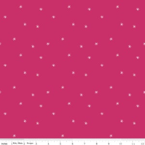 21" End of bolt - SALE Pure Delight Dainty Daisy C10094 Raspberry - Riley Blake - Floral Flowers Pink Small Outlined -Quilting Cotton Fabric