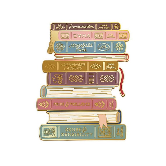 SALE Jane Austen Stacked Books Needle Minder Book Magnet 4" x 4" ST-42314 - Riley Blake Designs - Licensed Product