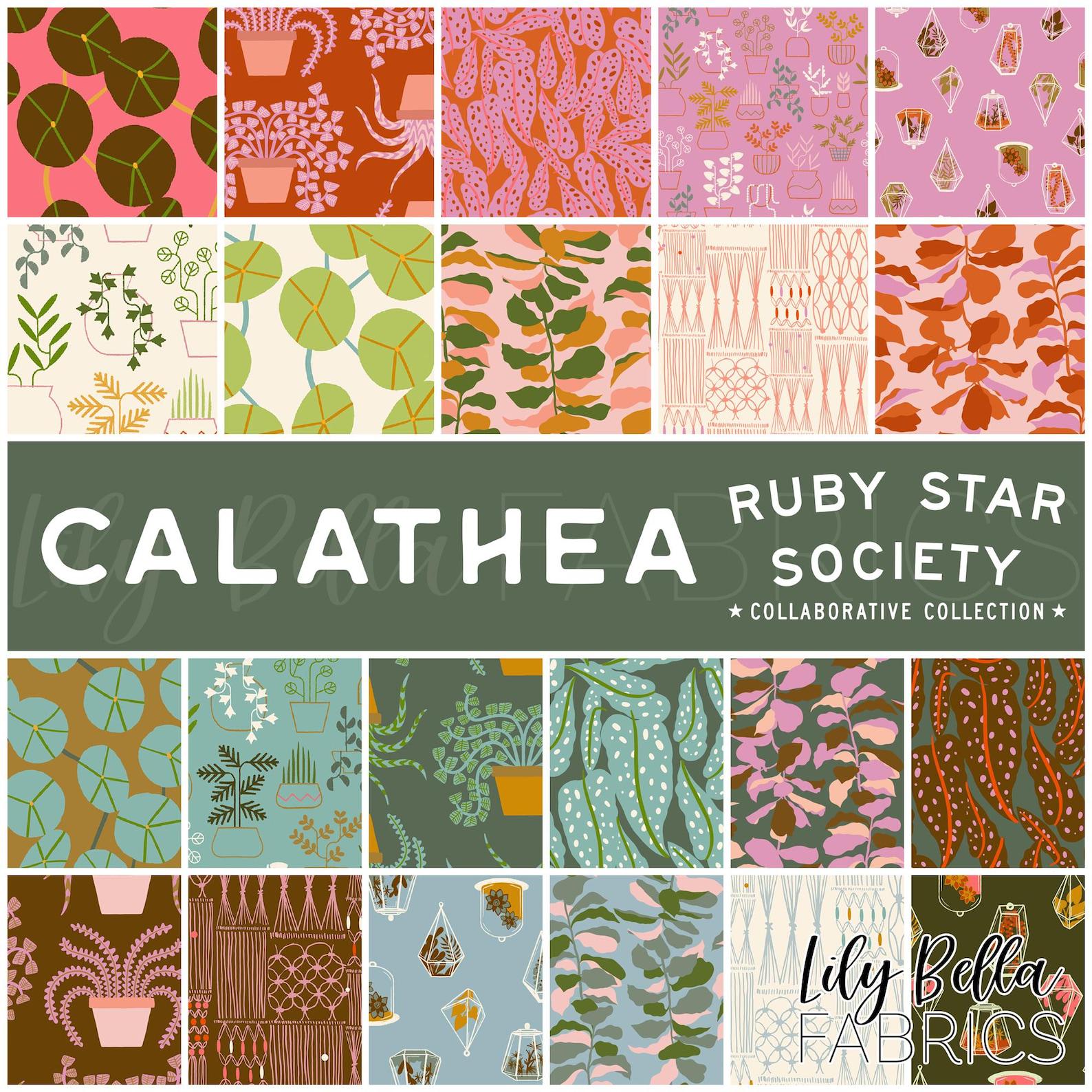 Calathea Charm Pack 5" Stacker Bundle RS5182PP - Moda Fabrics - Ru ...