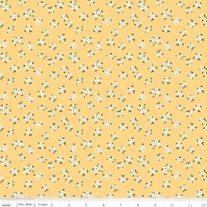 SALE Homemade Blossoms C13724 Sunshine - Riley Blake Designs - Floral Flowers - Quilting Cotton Fabric