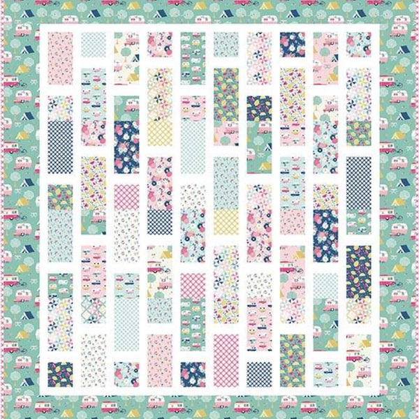 Matchsticks Quilt PATTERN P144 by Primrose Cottage Quilts - Riley Blake Designs - Instructions Only - Pieced 10" Stacker Friendly