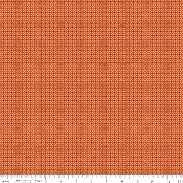 SALE Bee Dots Elvira C14164 Terracotta by Riley Blake Designs - Geometric - Lori Holt - Quilting Cotton Fabric