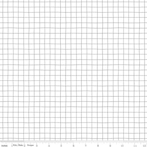 SALE Hush Hush Gridlock C11167 - Riley Blake Designs - Low Volume Black White Grid Geometric - Quilting Cotton Fabric