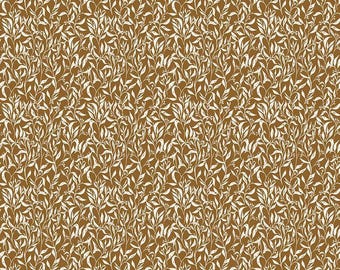 Let's Wander Leaflets C16884 Brown - Riley Blake Designs - Leaf Leaves Nature Stems Outdoors - Quilting Cotton Fabric