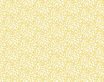 Fat Quarter End of Bolt - SALE Riviera Collection B Corallium B 01666452B-Riley Blake-Coral Marine Yellow-Liberty Fabrics-Quilting Fabric