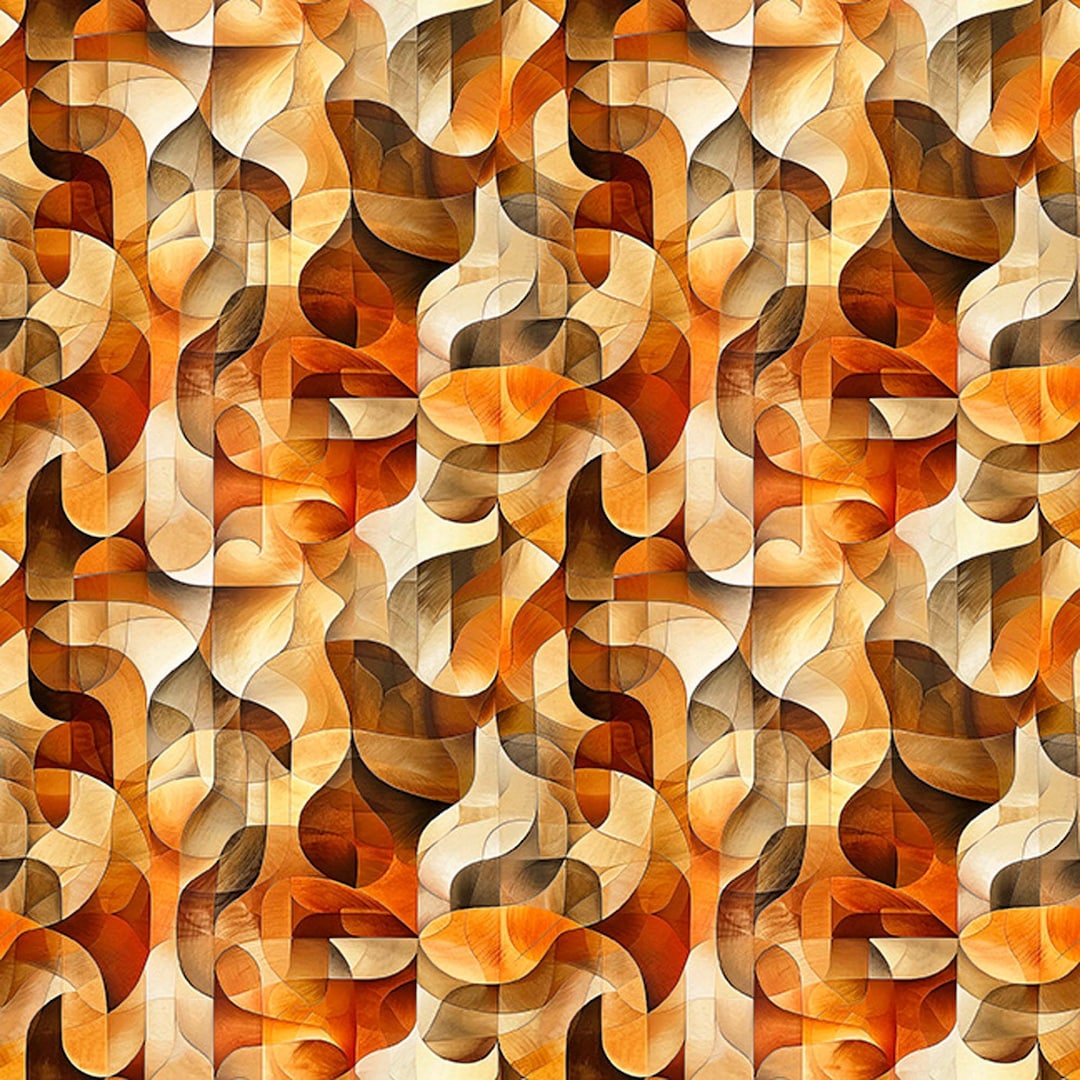 Solstice Kaleidoscope Geo 31231 Orange O- QT Fabrics - Geometric ...
