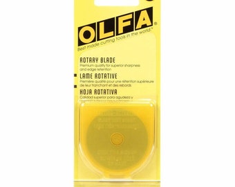 SALE Olfa Rotary Blade N004-RB45-1 SINGLE BLADE Package of 1 Fits All Olfa  45 Mm Rotary Cutters Tungsten Tool Steel 1-pack 