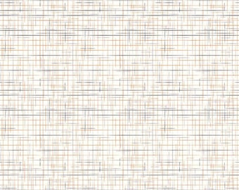 Gunny Sack Halloween - Riley Blake Designs - Cream Orange Black Lines - Lori Holt - Quilting Cotton Fabric