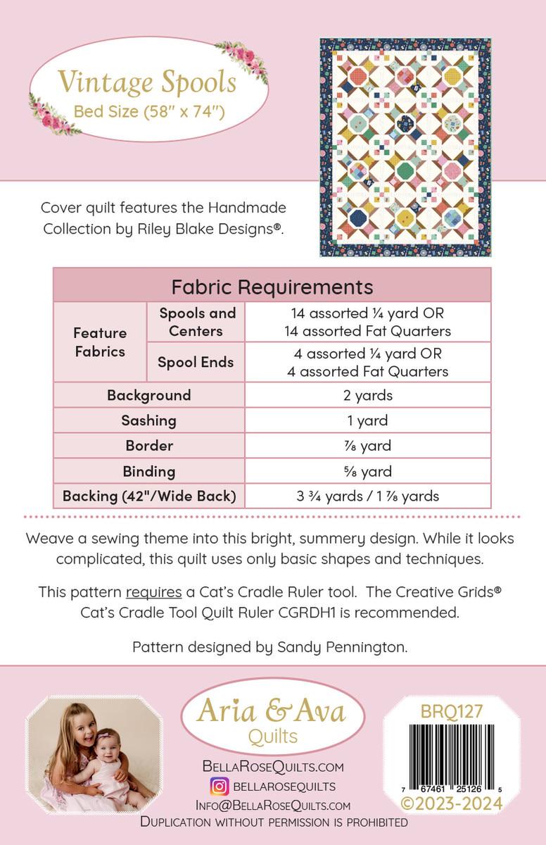 Vintage Spools Quilt PATTERN P233 - Aria & Ava Quilts - Riley Blake ...