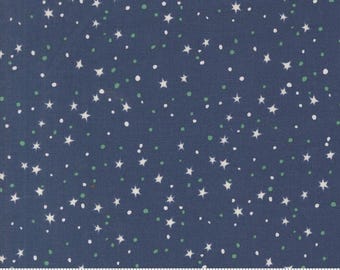 SALE 321 Blast Off Stars 20955 Galaxy - Moda Fabrics - Starry Dots Sparkles Night Sky - Quilting Cotton Fabric