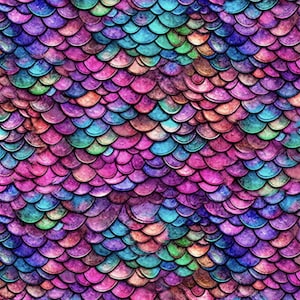 MINKY Minky Prints Dragon Scales 60&quot; Wide 31156 Pink/Turquoise P - QT Fabrics - Fantasy Dragon Scale  - 100% Polyester