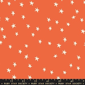 Starry Blenders Star RS4109 Nutmeg - Moda Fabrics - Small Scattered Novelty Stars - Ruby Star - Quilting Cotton Fabric