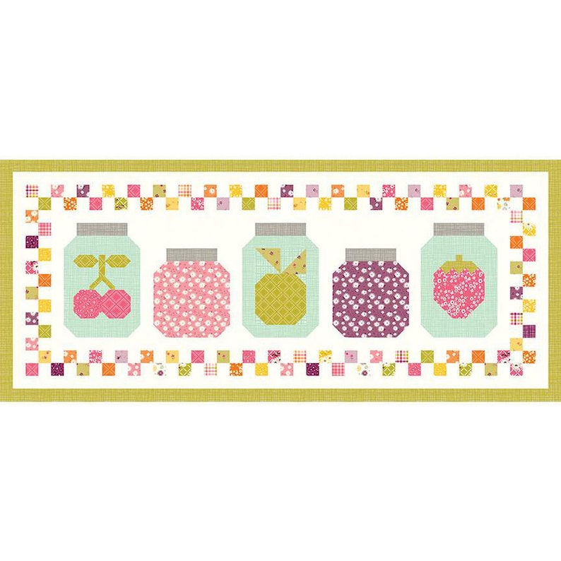 In a Fruit Jar Summer Runner PATTERN P157 - Sandy Gervais - Riley Blake ...