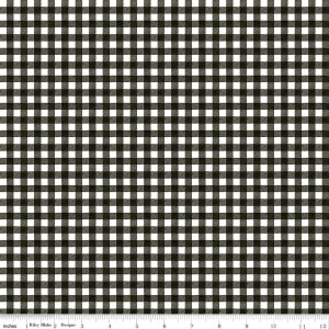 May include: Black and white gingham fabric with a subtle texture. The fabric is a repeating pattern of black and white squares.