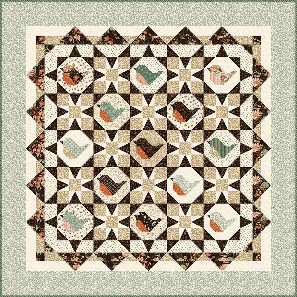 DEAL Morning Song Quilt PATTERN P157 - Sandy Gervais - Riley Blake ...