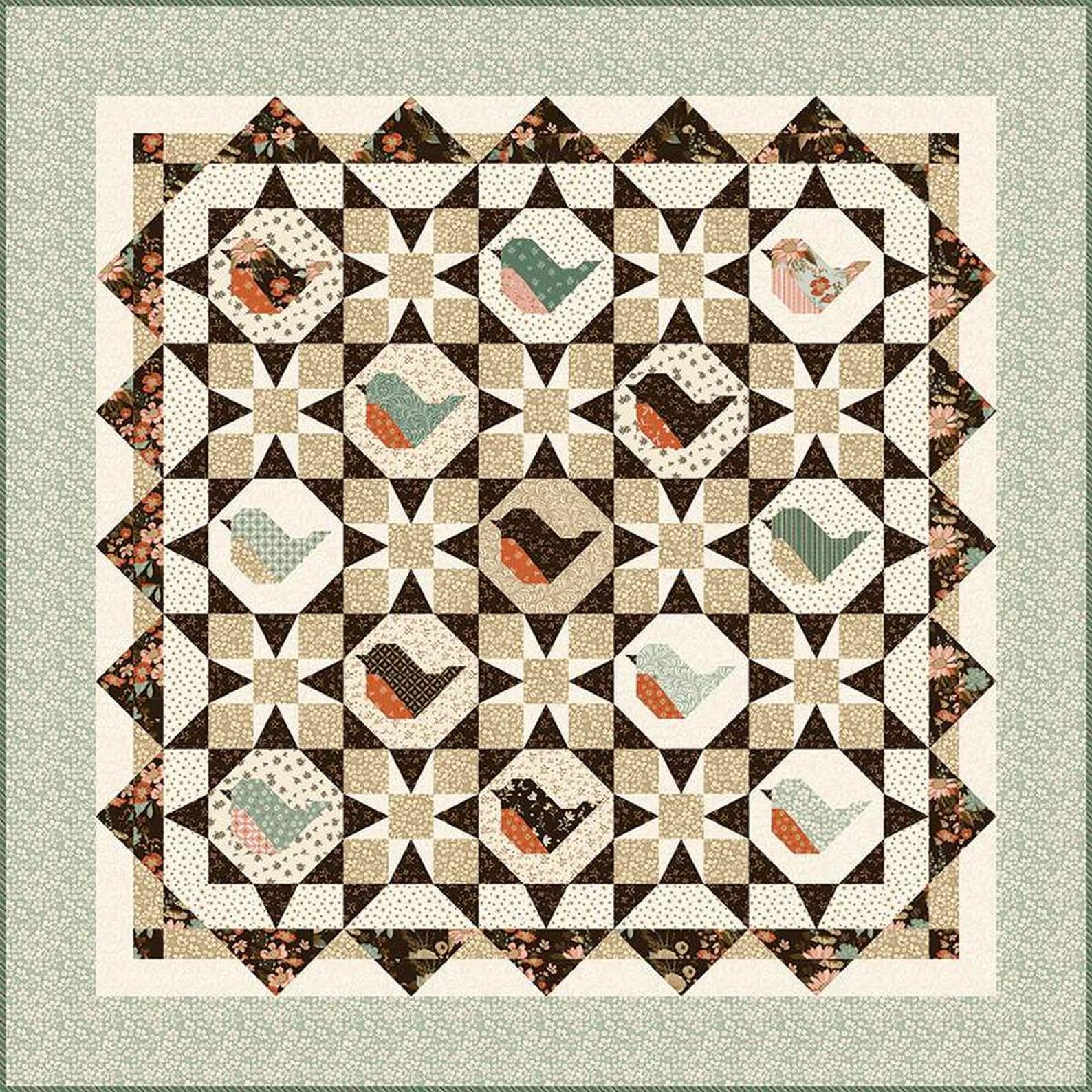 DEAL Morning Song Quilt PATTERN P157 - Sandy Gervais - Riley Blake ...