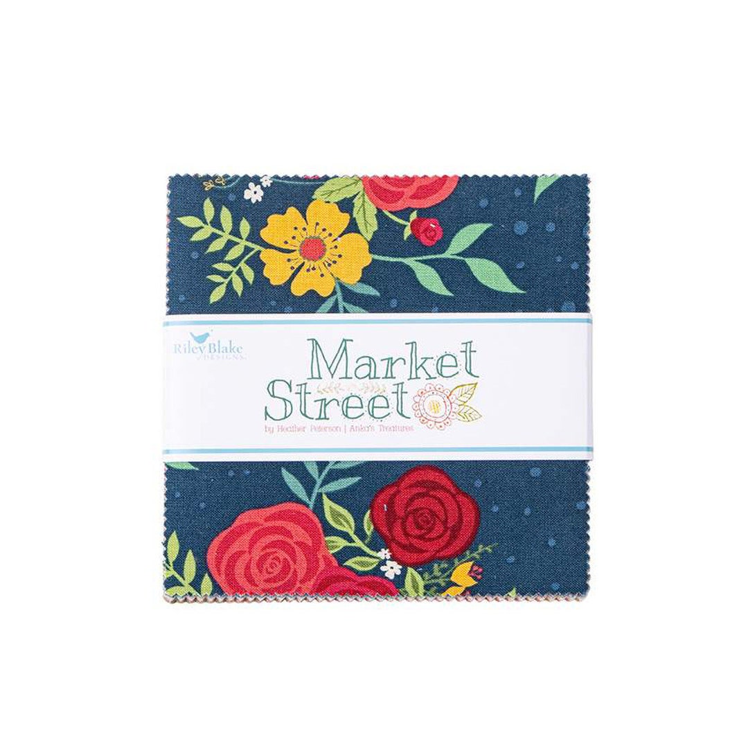 Market Street Charm Pack 5 Stacker Bundle Riley Blake Designs 42 Piece ...