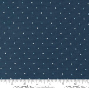 SALE Magic Dot 5230 Midnight - Moda Fabrics - Polka Dots Dotted - Quilting Cotton Fabric