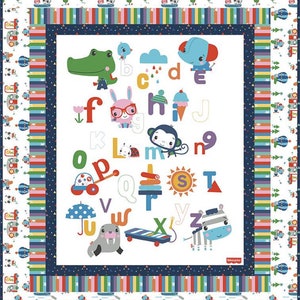 Let's Play Panel Boxed Quilt Kit KT-11880 - Riley Blake Designs - Children's - Patriotic - Quilting Cotton Fabric