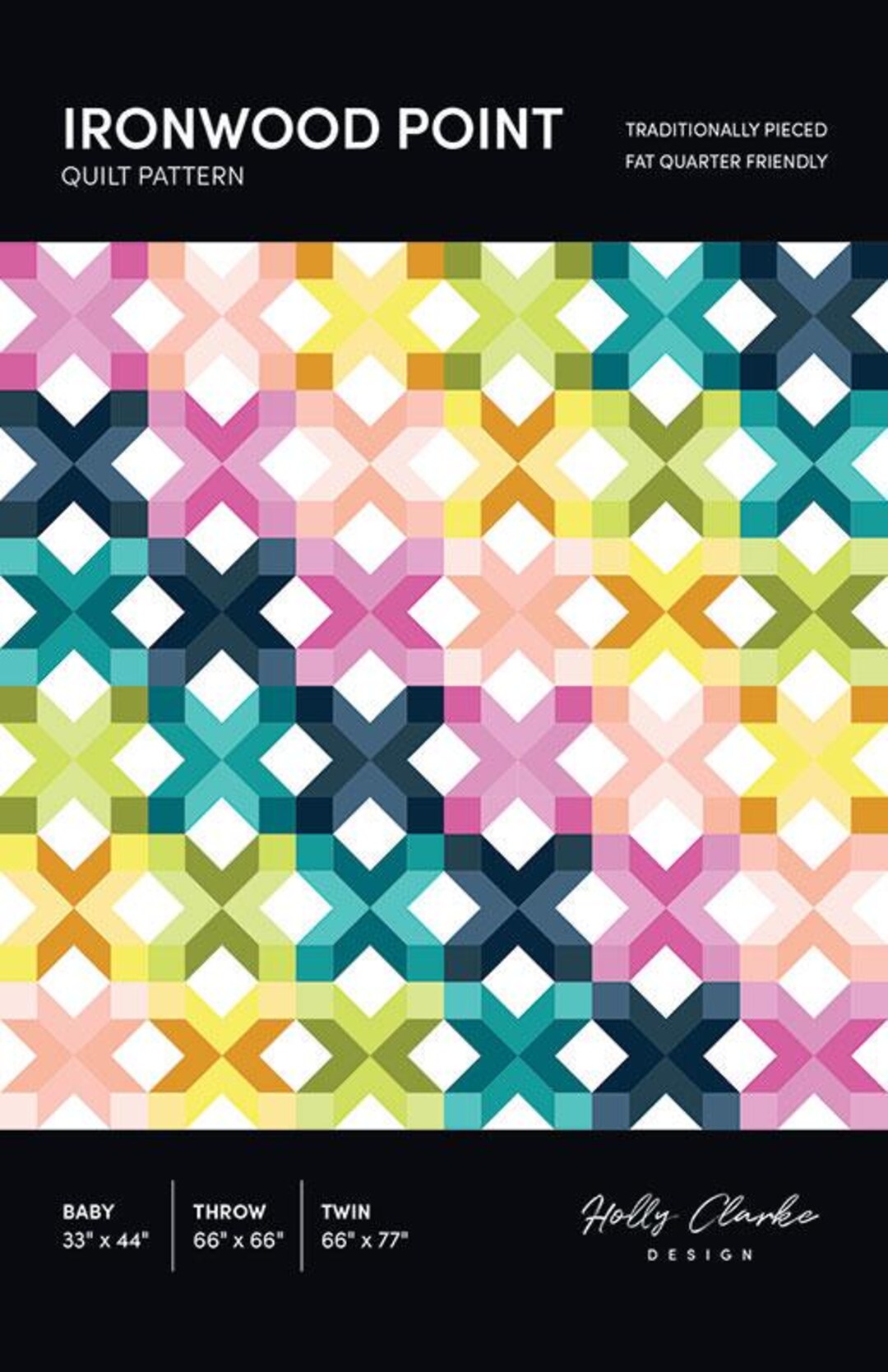 SALE Ironwood Point Quilt Pattern HCD-003 by Holly Clarke Design - Moda ...