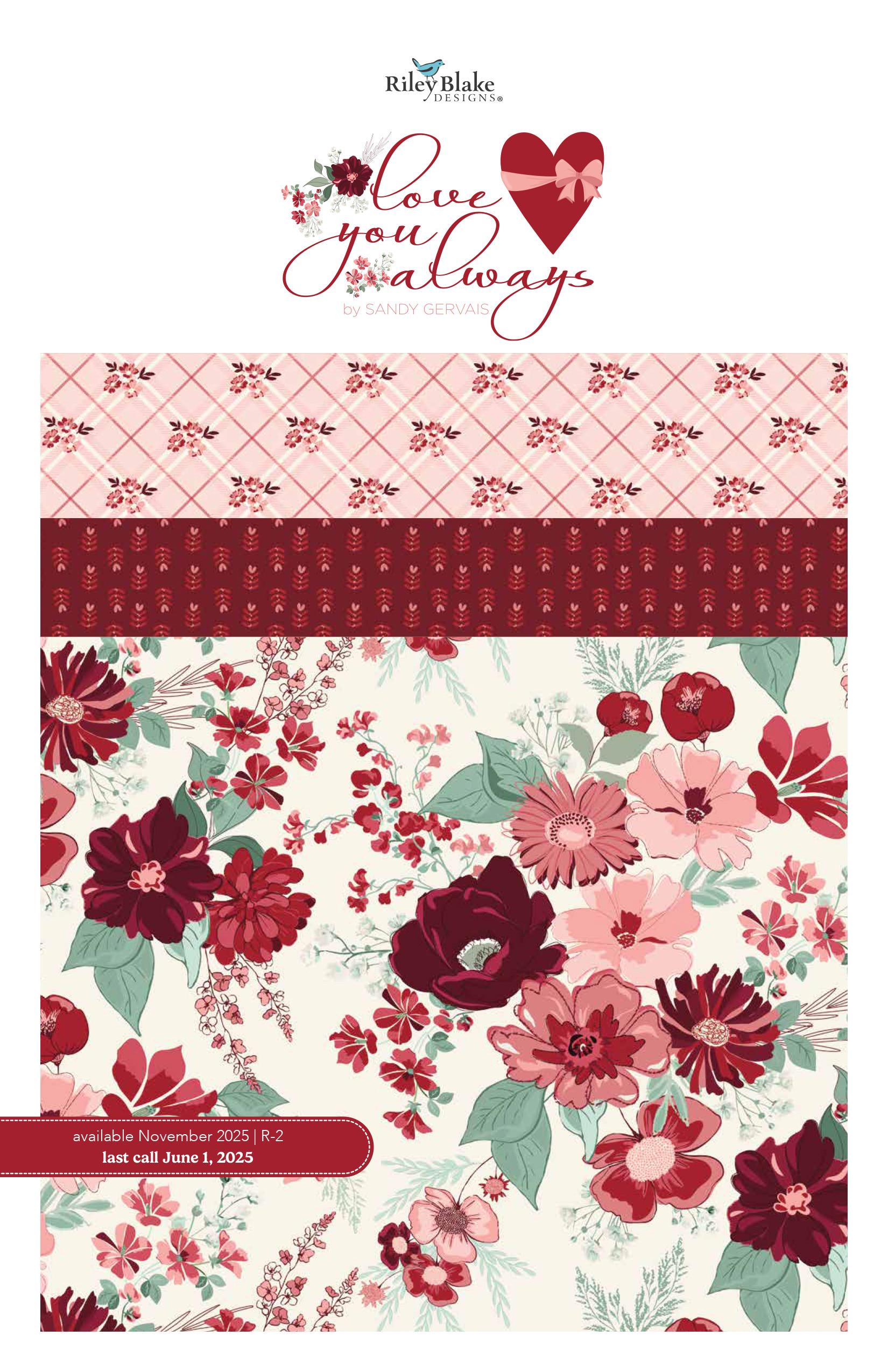 SALE Love You Always Fat Quarter Bundle 21 Pieces FQ-16870-21 - Riley ...