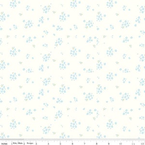 SALE Hush Hush 3 Awesome Blossom C14077 by Riley Blake Designs - Floral Flowers Low-Volume - Quilting Cotton Fabric