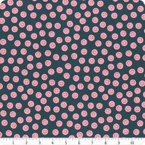 32" End of Bolt Piece - Egg & Friends Smiley RS3094 Galaxy - Moda Fabrics - Happy Face - Ruby Star Society - Quilting Cotton Fabric