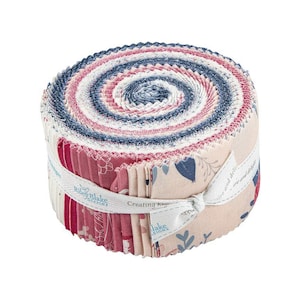 SALE South Hill 2.5 Inch Rolie Polie Jelly Roll 40 pieces - Riley Blake Designs - Precut Pre cut Bundle - Cotton Fabric