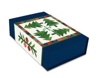 SALE Under the Pines Boxed Runner Kit KT-14861 - Heather Peterson - Riley Blake - Box Pattern Fabric - In From The Cold - Quilting Cotton