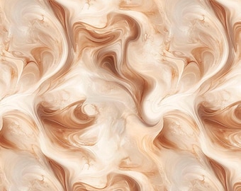 SALE Coffee Time Swirl CD17134 Cinnamon Brown DIGITALLY PRINTED Fabric - CD17134 - Riley Blake Quilting Cotton Fabric