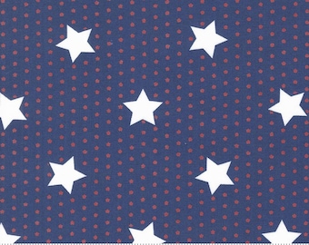 SALE Star Spangled Stars 24171 Twilight - Moda Fabrics - Americana Patriotic USA United States - Quilting Cotton Fabric