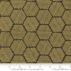 Honeycomb in Black Metallic (48416 21m) | Bee Garden