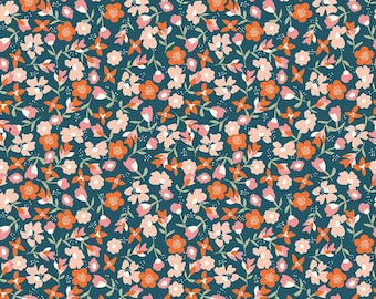SALE Day in the Life Main C13660 Blush by Riley Blake Designs Floral  Flowers Quilting Cotton Fabric 