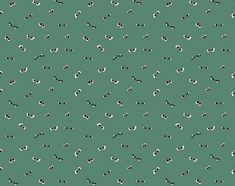 CLEARANCE Spooky Hollow Eyeballs GC10576 Ghoul GLOW in the DARK - Riley Blake - Halloween Eyes Green - Quilting Cotton Fabric