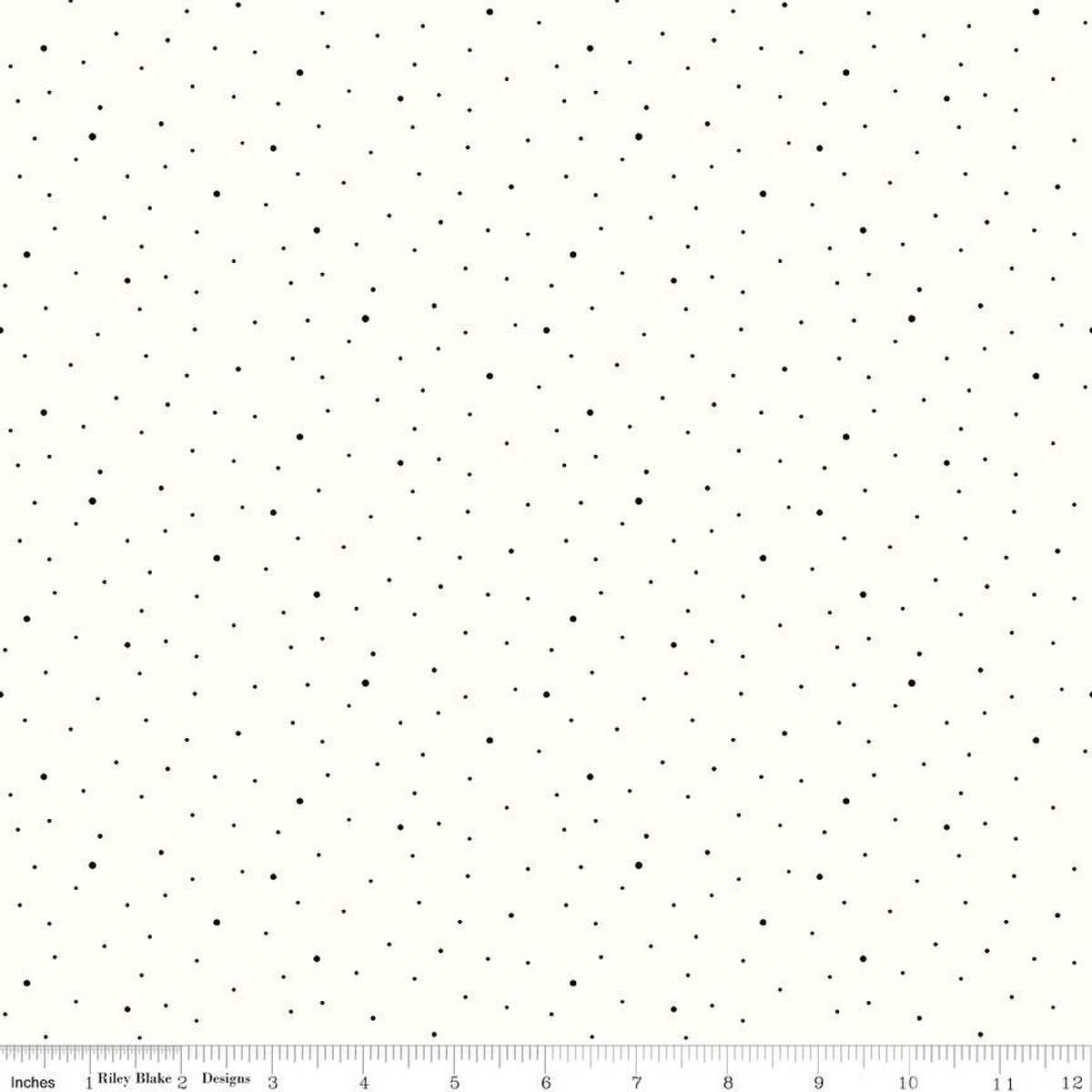 Black and Ivory Pin Dot Paper