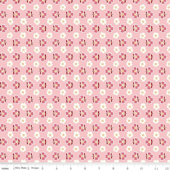 SALE Bee Vintage Mable C13082 Frosting - Riley Blake Designs - Floral Flowers - Lori Holt - Quilting Cotton Fabric