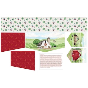 SALE Mantel Runner of the Month & More Home Decor LARGE Panel HD15517 August - Riley Blake Designs - Farming Barn - Quilting Cotton Fabric