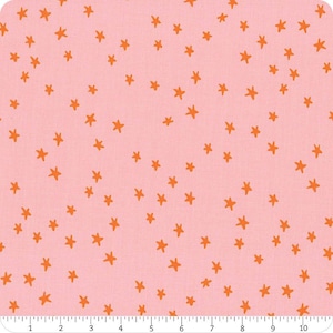 Starry New Blender Stars RS4109 Rosebud - Moda Fabrics - Small Scattered Novelty Stars - Ruby Star - Quilting Cotton Fabric