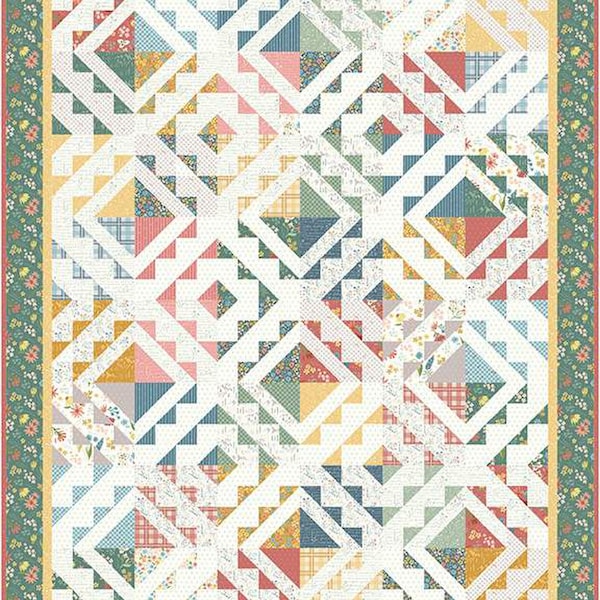 Cascade Falls Quilt PATTERN P123 by Amy Smart - Riley Blake Designs - INSTRUCTIONS Only - Fat Quarter Friendly