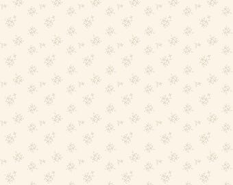 SALE Renew Ditsy Latte Cream Floral Fabric - C17287 - Riley Blake Quilting Cotton Fabric
