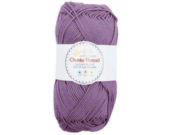 SALE Lori Holt Chunky Thread STCT-32992 Plum - Riley Blake - 100% Cotton Sport Weight Yarn - 50 Grams - Approx 140 Yards or 128 Meters